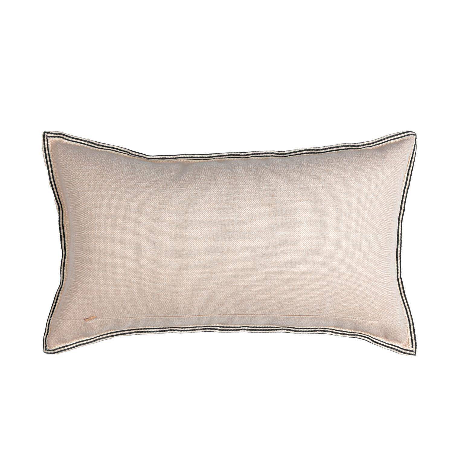 Casamance Killin Orange bleu 40x60 cm - Gestreifter Kissenbezug