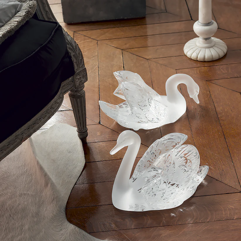 Lalique Swan Head Up