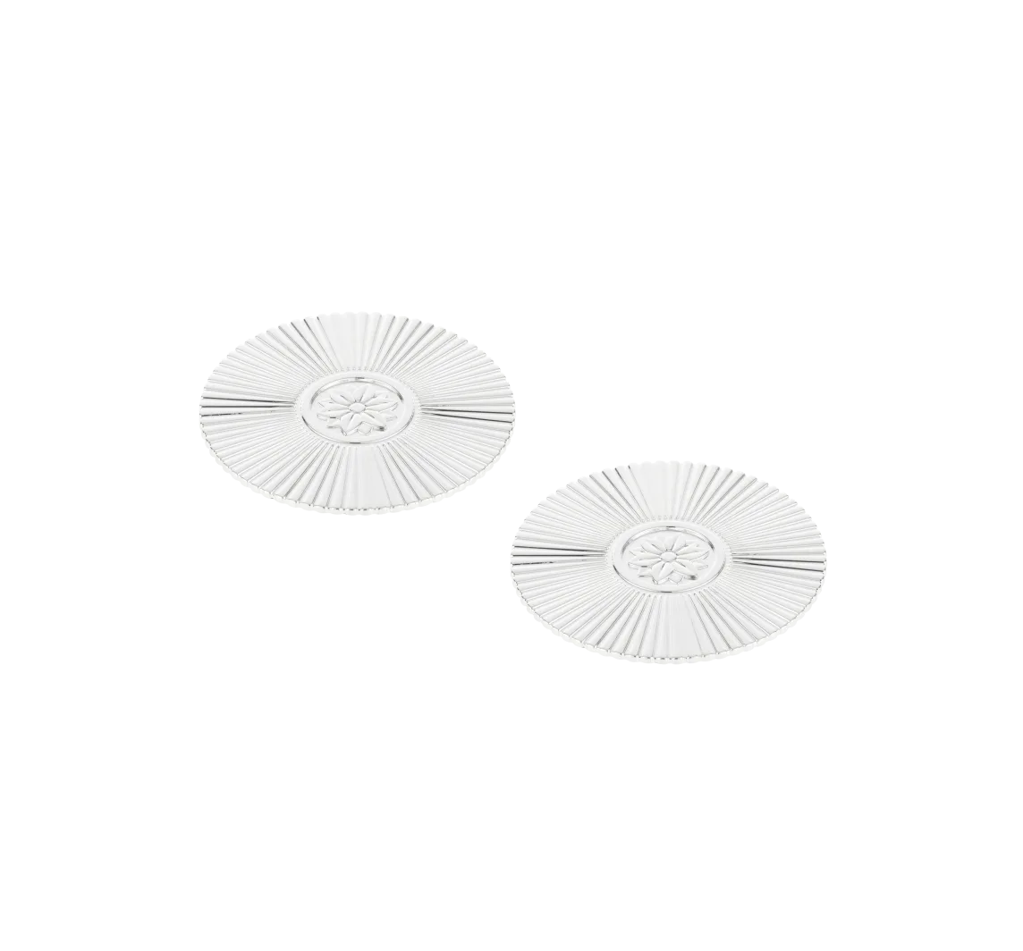 Christofle Malmaison Palmettes Untersetzer 2-er Set versilbert