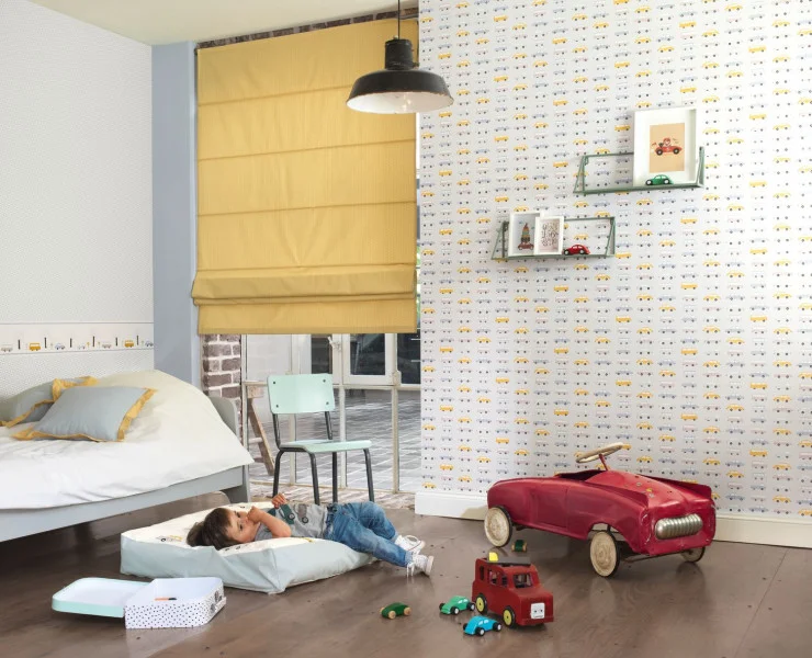 Casadeco Happy Dreams All Over Vintage Cars