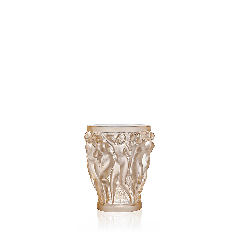 Bacchantes Vase Small Gold Luster Crystal