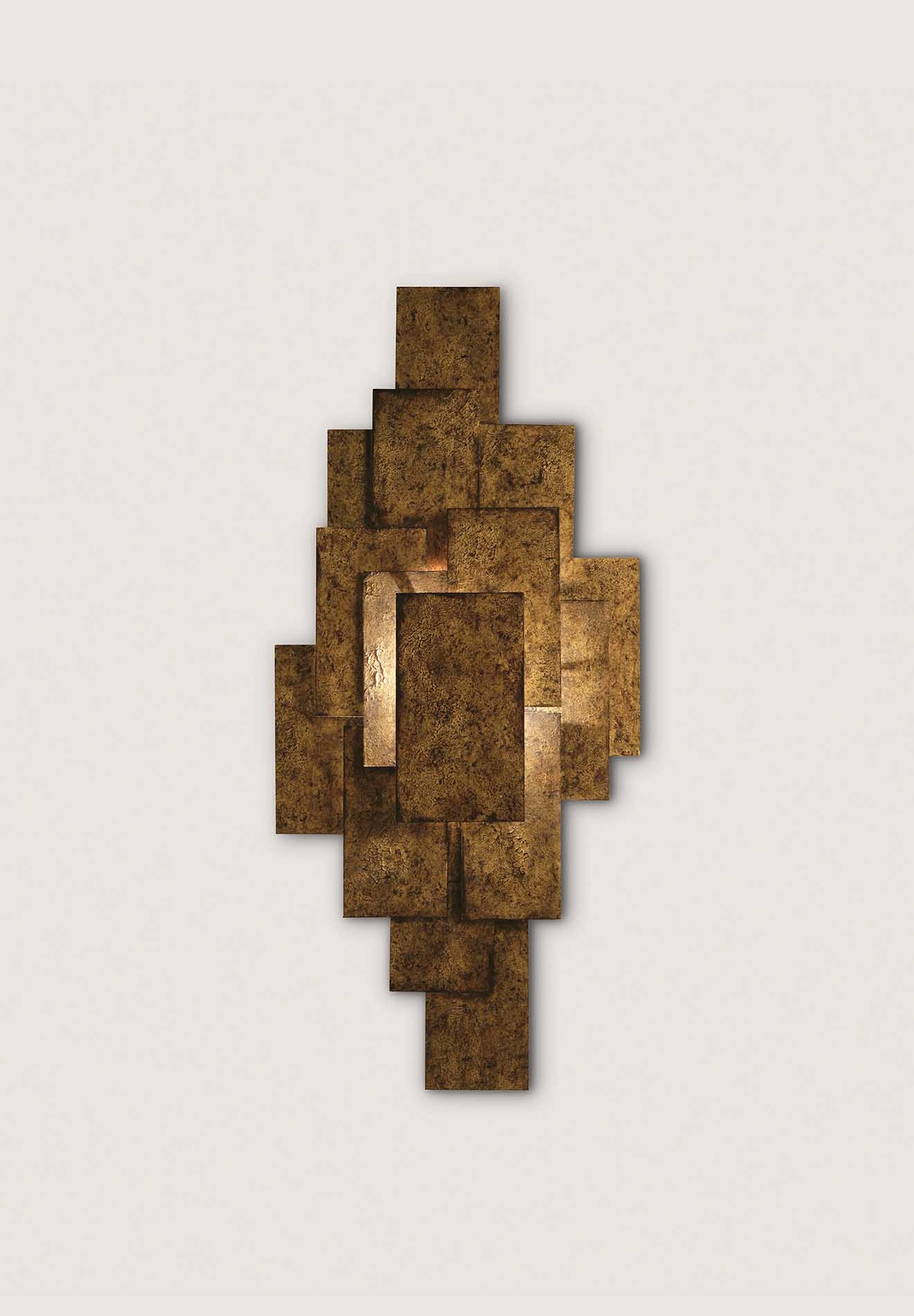 Porta Romana Steel Plates Wall Light