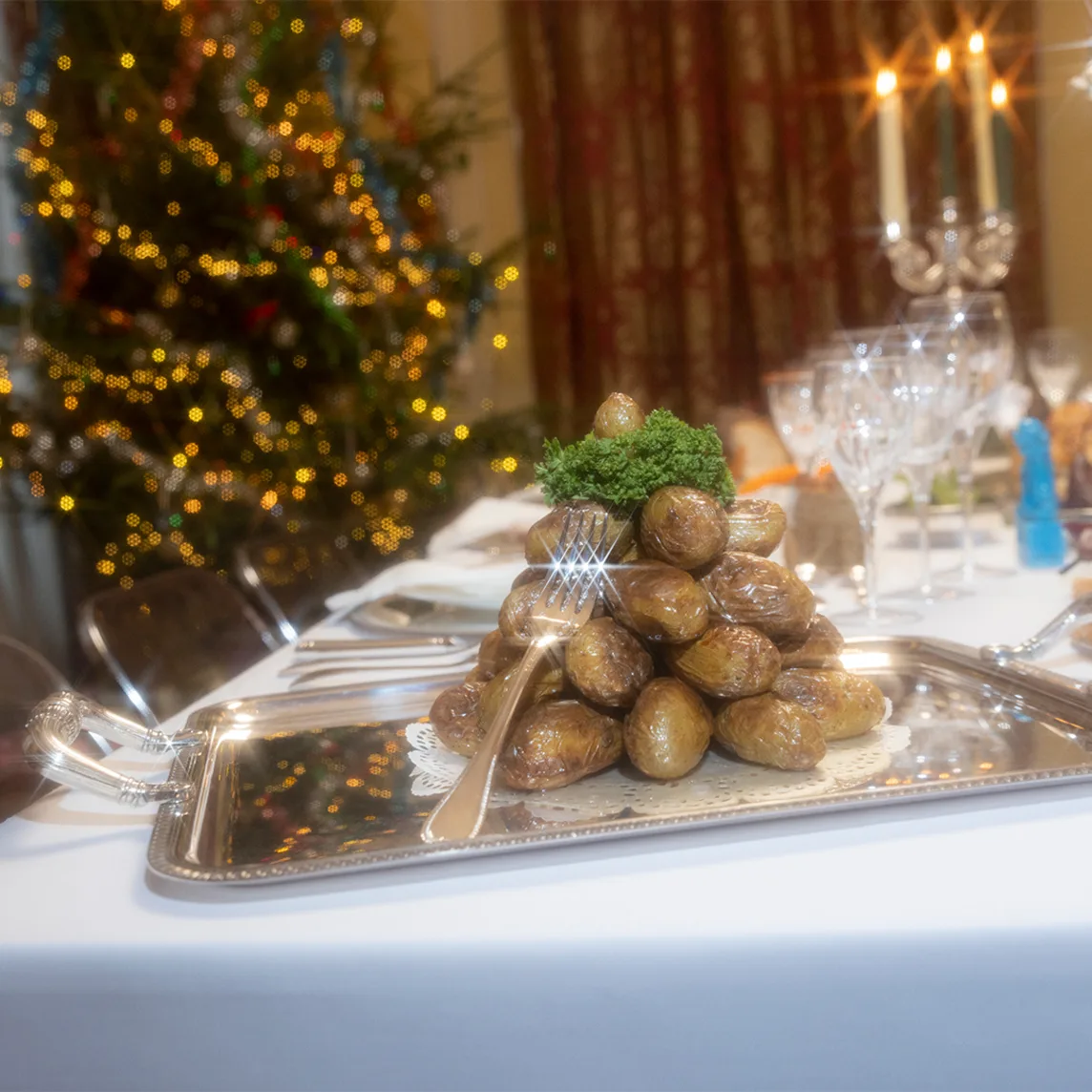 Christofle Malmaison Tablett mit Griffen 49x39cm XXL