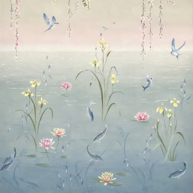 Sanderson Water Garden Wallpaper