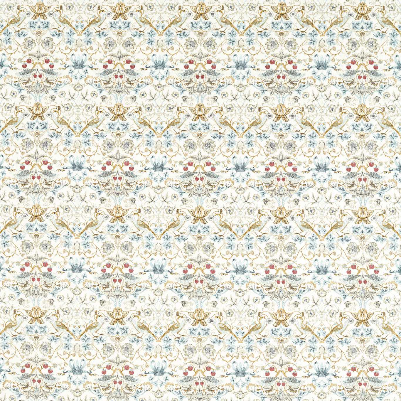 Clarke & Clarke Strawberry Thief Embroidery 