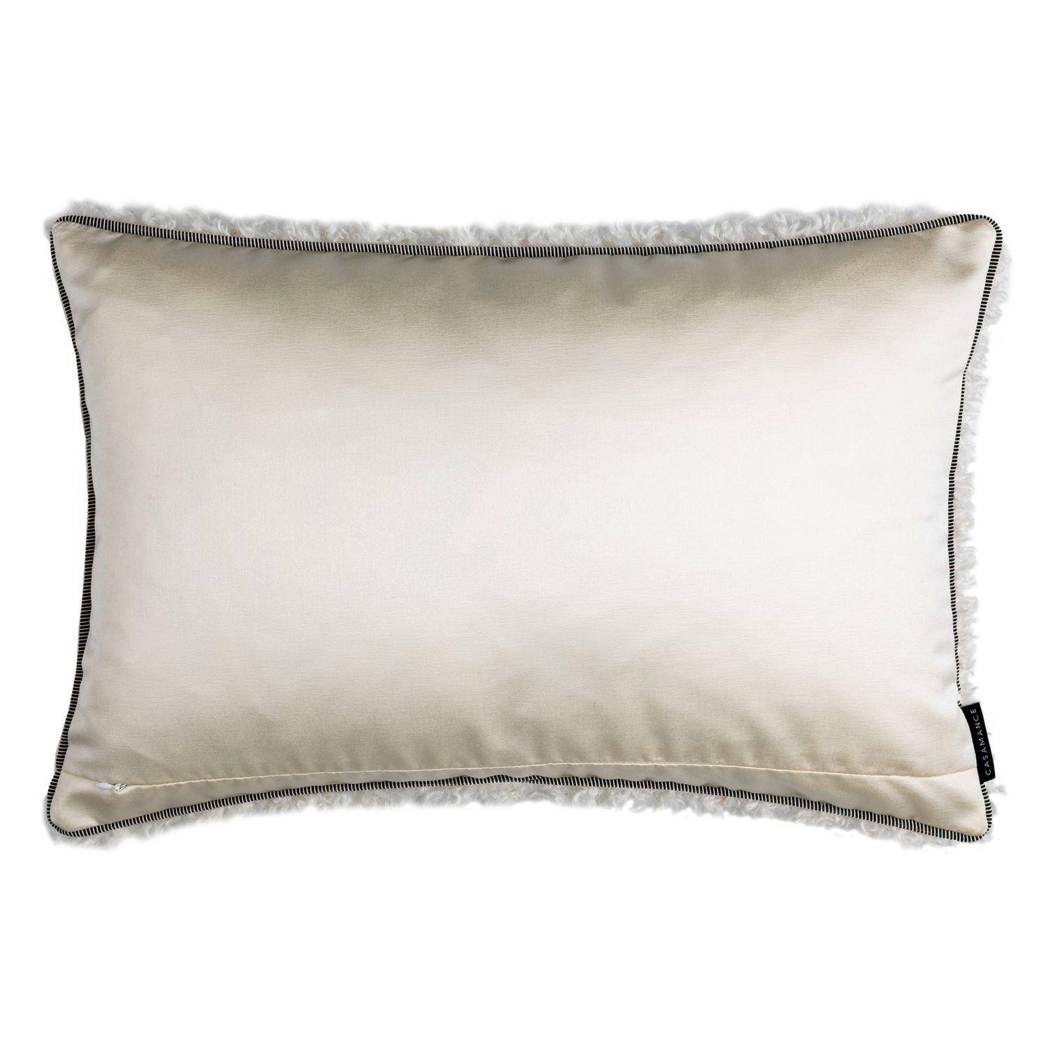 Casamance Sami Ecru 40x60 cm - Kissenbezug aus Kunstfell