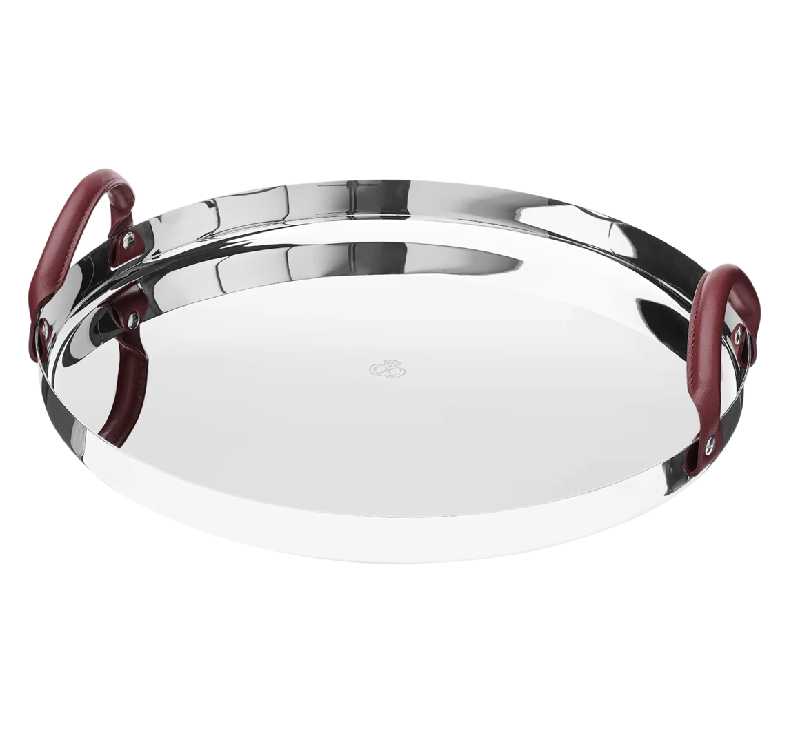 Christofle Mood Serviertablett rund 40cm  Edelstahl