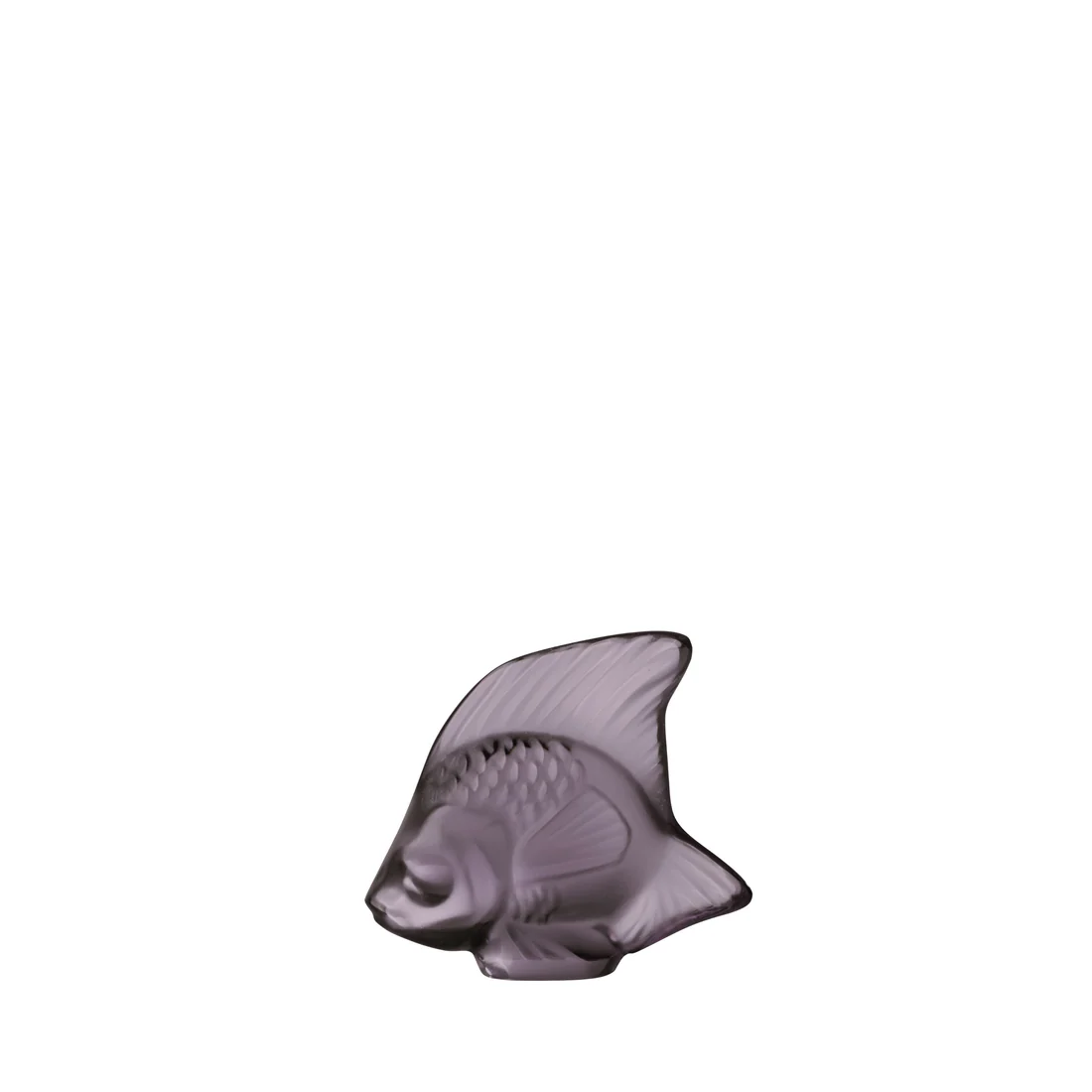 Lalique Fish Sculpture - Dusk Purple