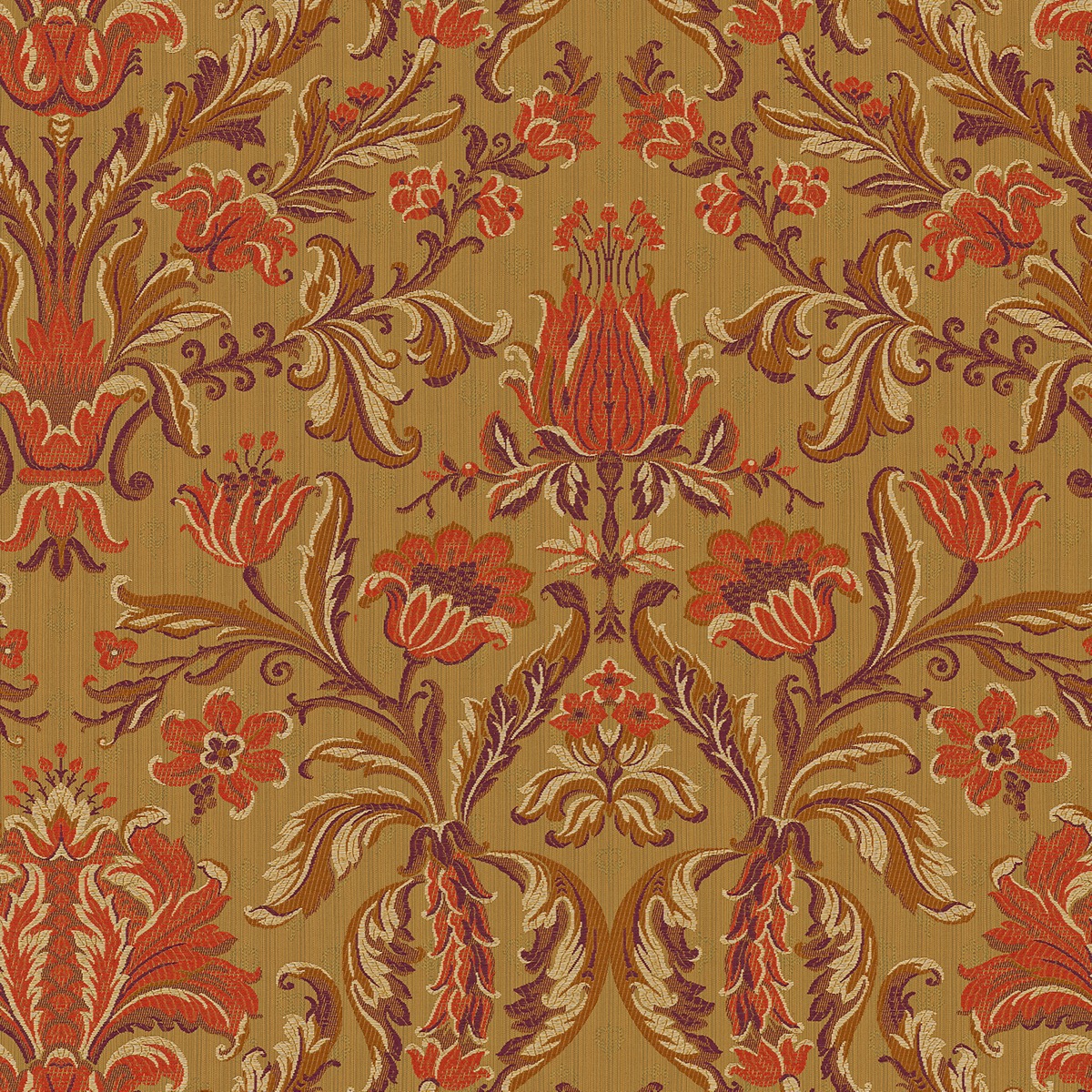 Nobilis Bellezza Jacquardstoff mit Blättermuster