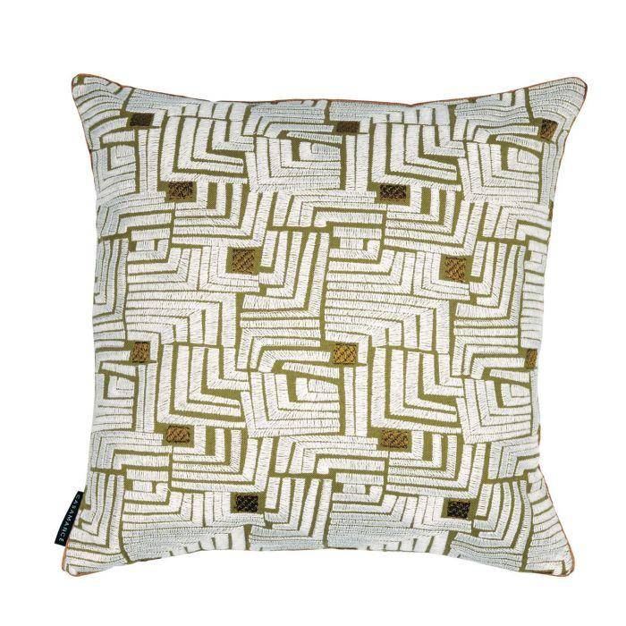 Casamance Composition Olive 45x45cm