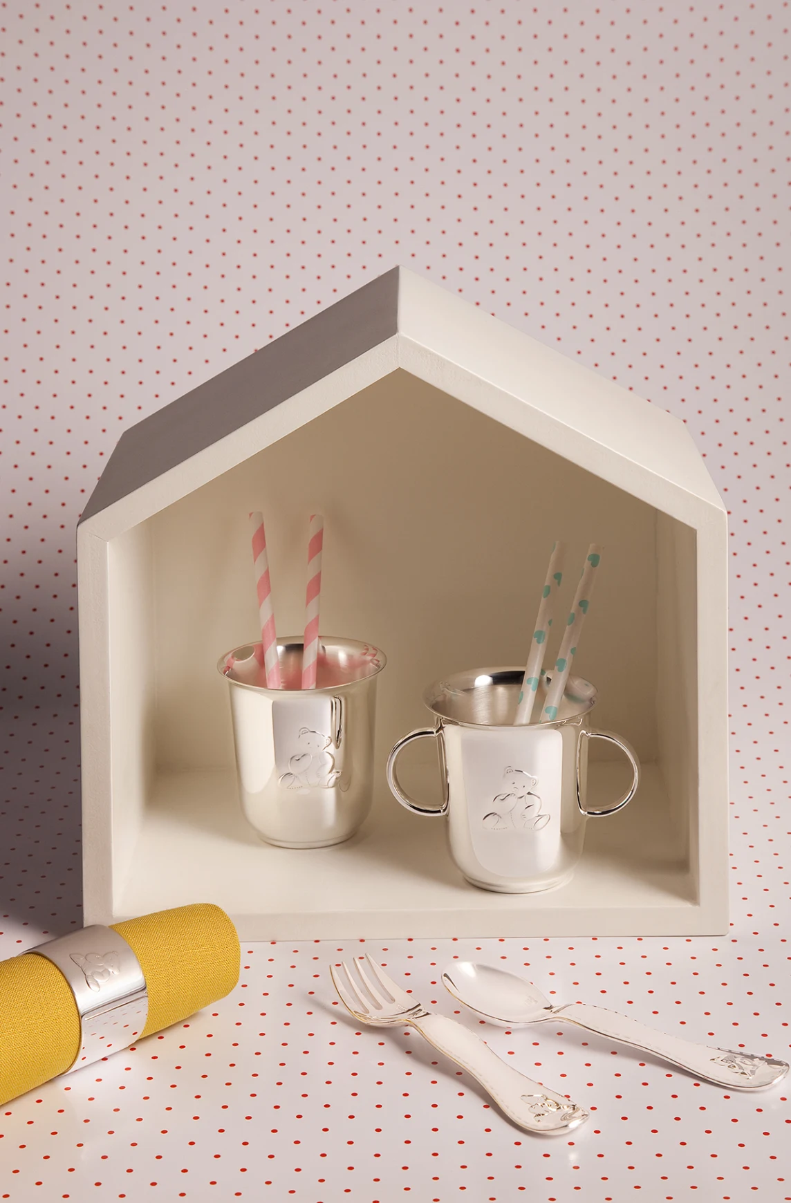 Christofle Charlie Bear Baby Beteck versilbert