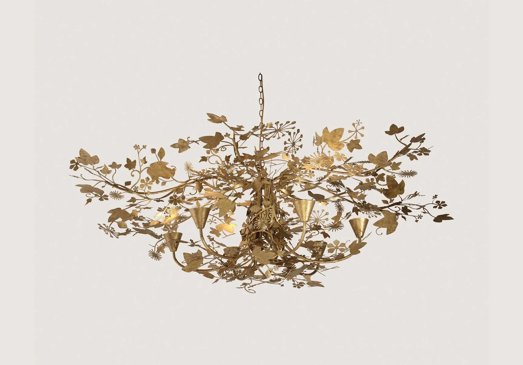 Porta Romana Ivy Shadow Chandelier Large with Chain
