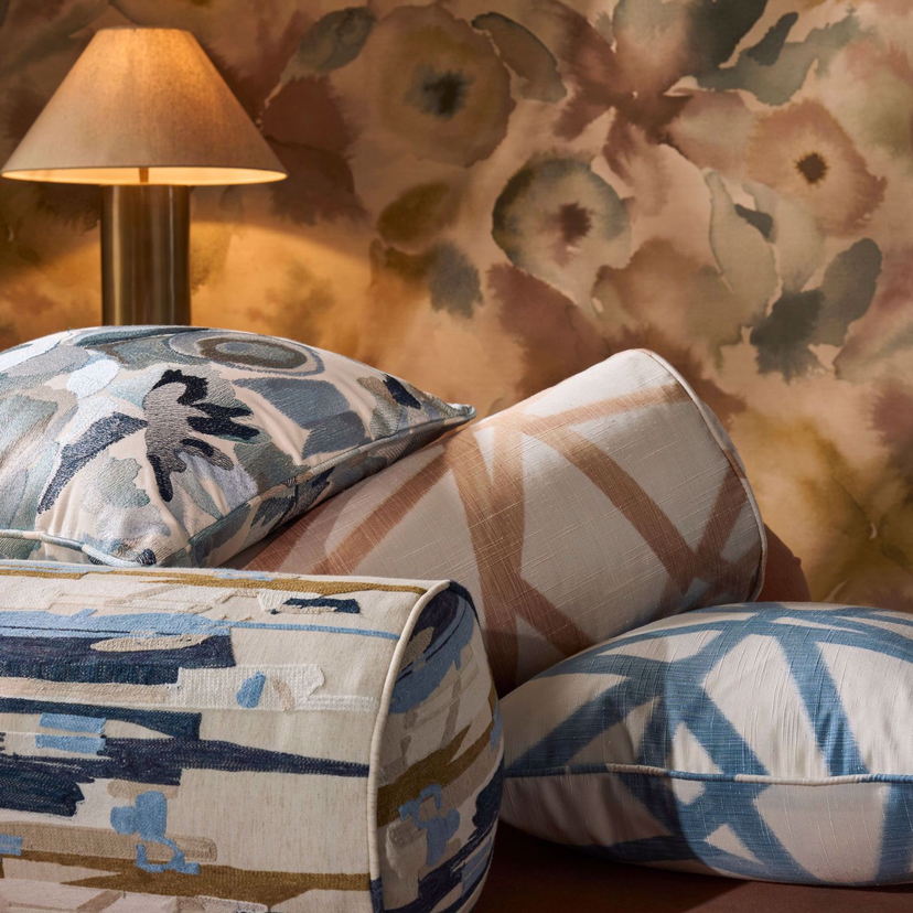 Harlequin Sumi Ikat - Dekostoff mit handgedruckter Optik