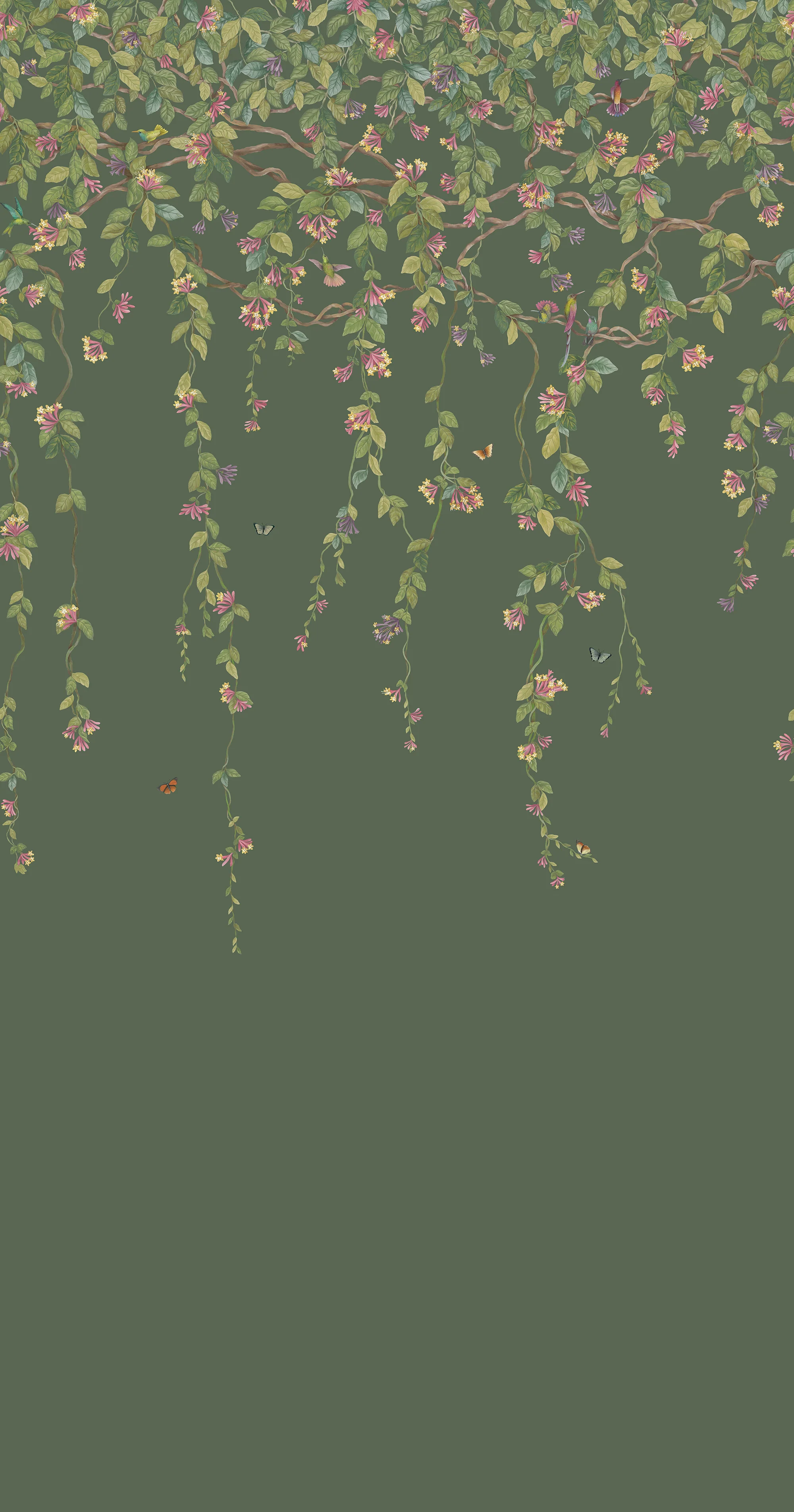 Fuchsia on Racing Green