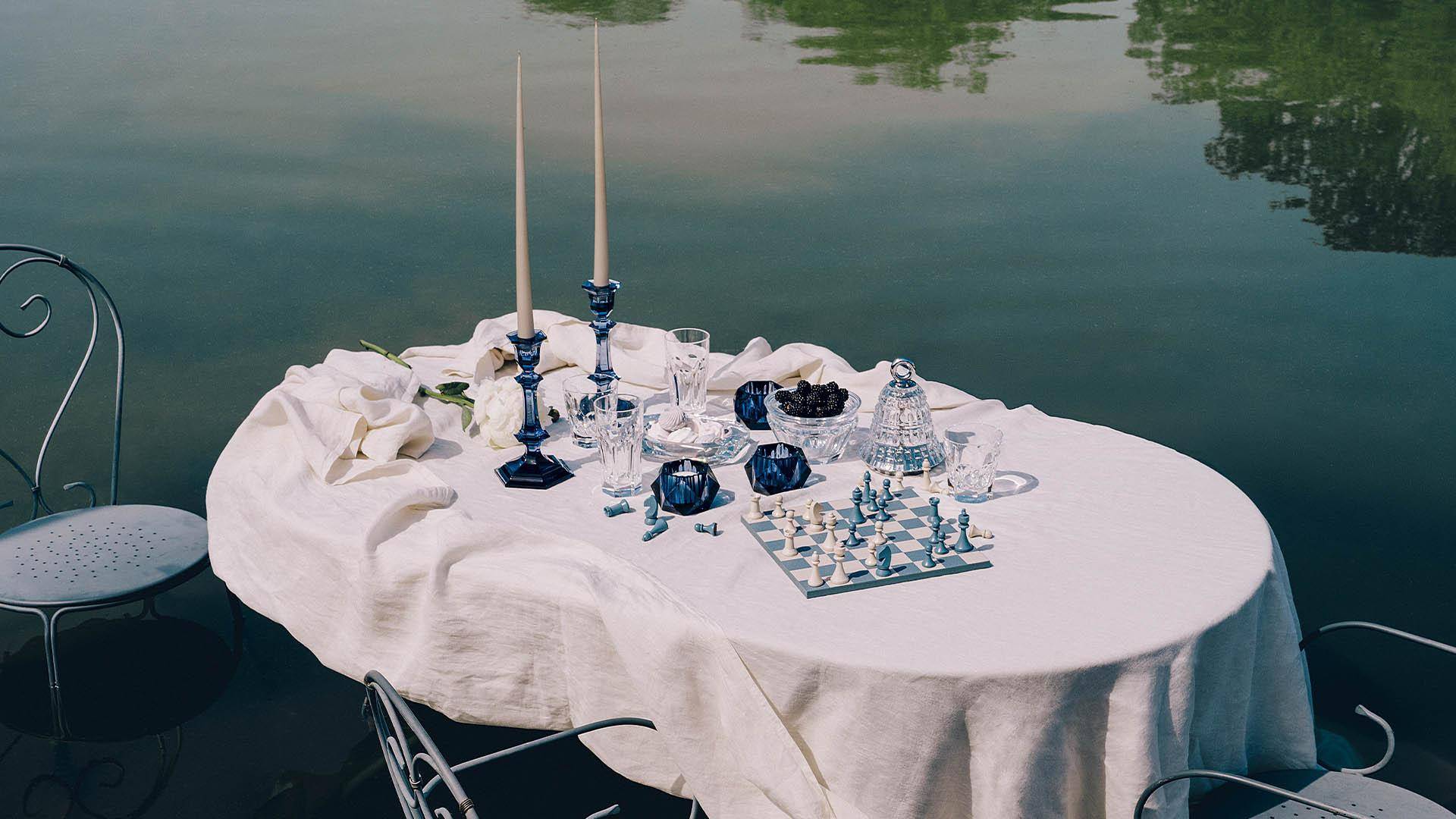 Baccarat Harcourt Kerzenleuchter 2-er Set Midnight
