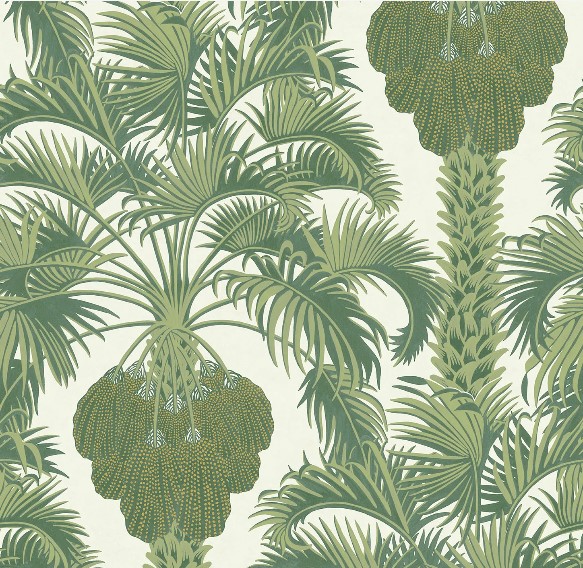 Forest Green on Cream