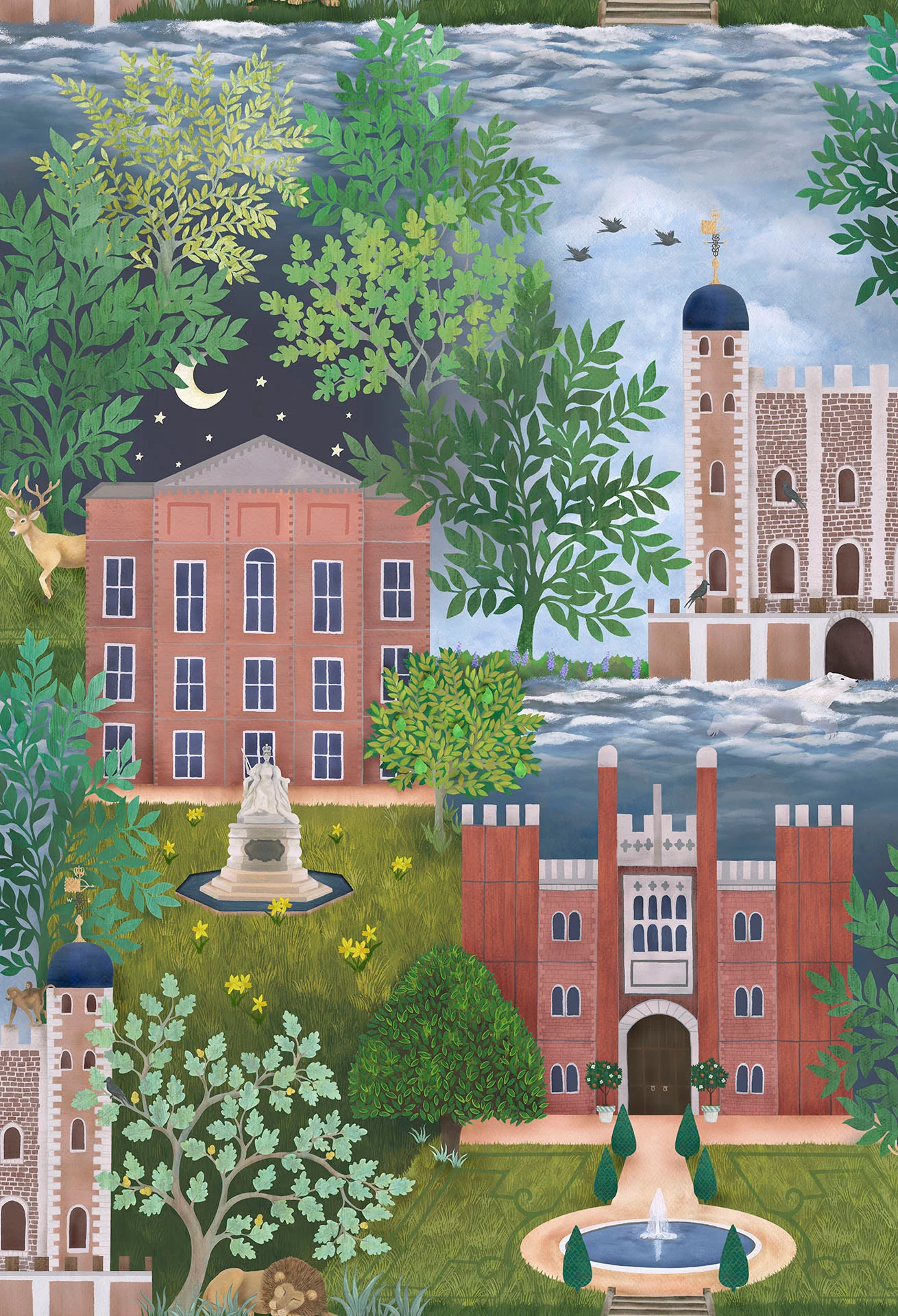 Leaf Green, Terracotta & Petrol