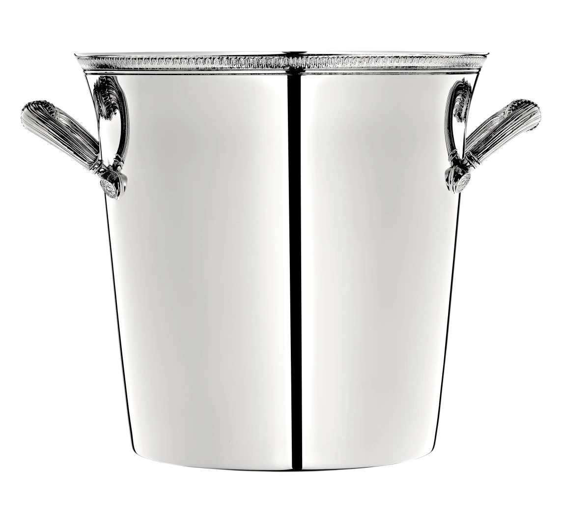 Christofle Malmaison Silver-Plated 2-Flaschen Champagner Kühler