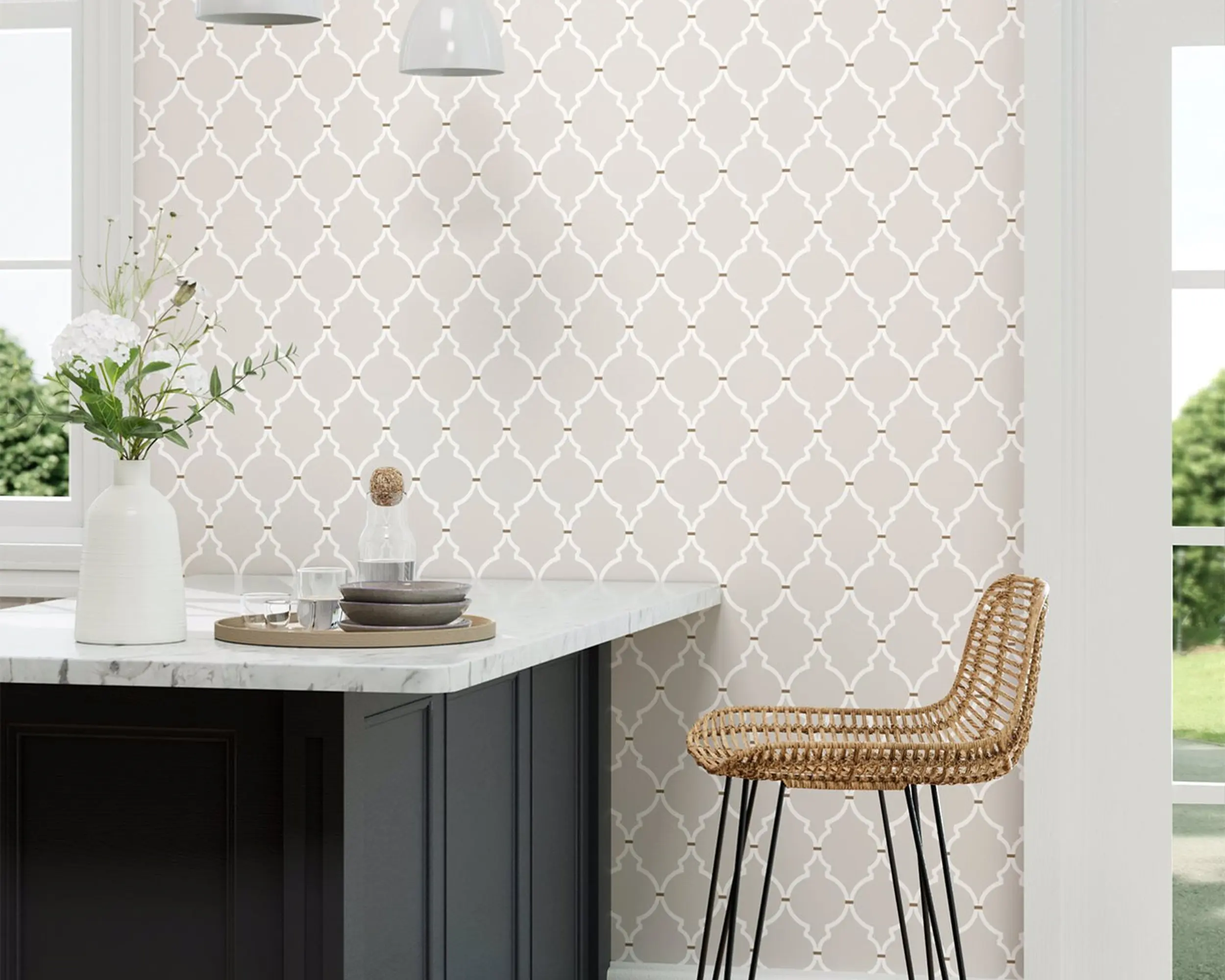 Sanderson Empire Trellis Wallpaper