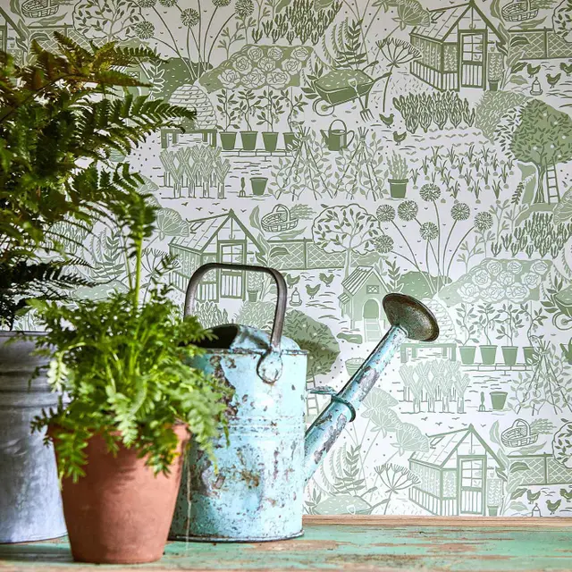 Sanderson The Allotment Wallpaper