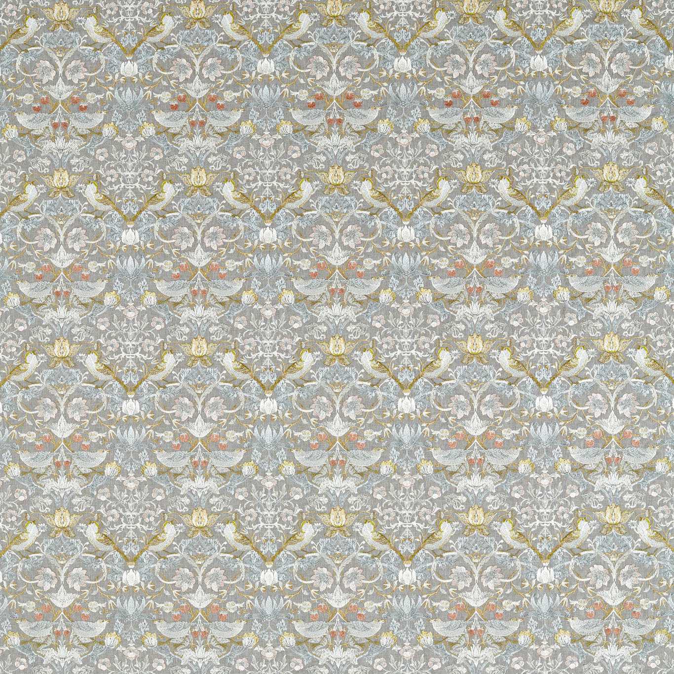 Clarke & Clarke Strawberry Thief Embroidery 