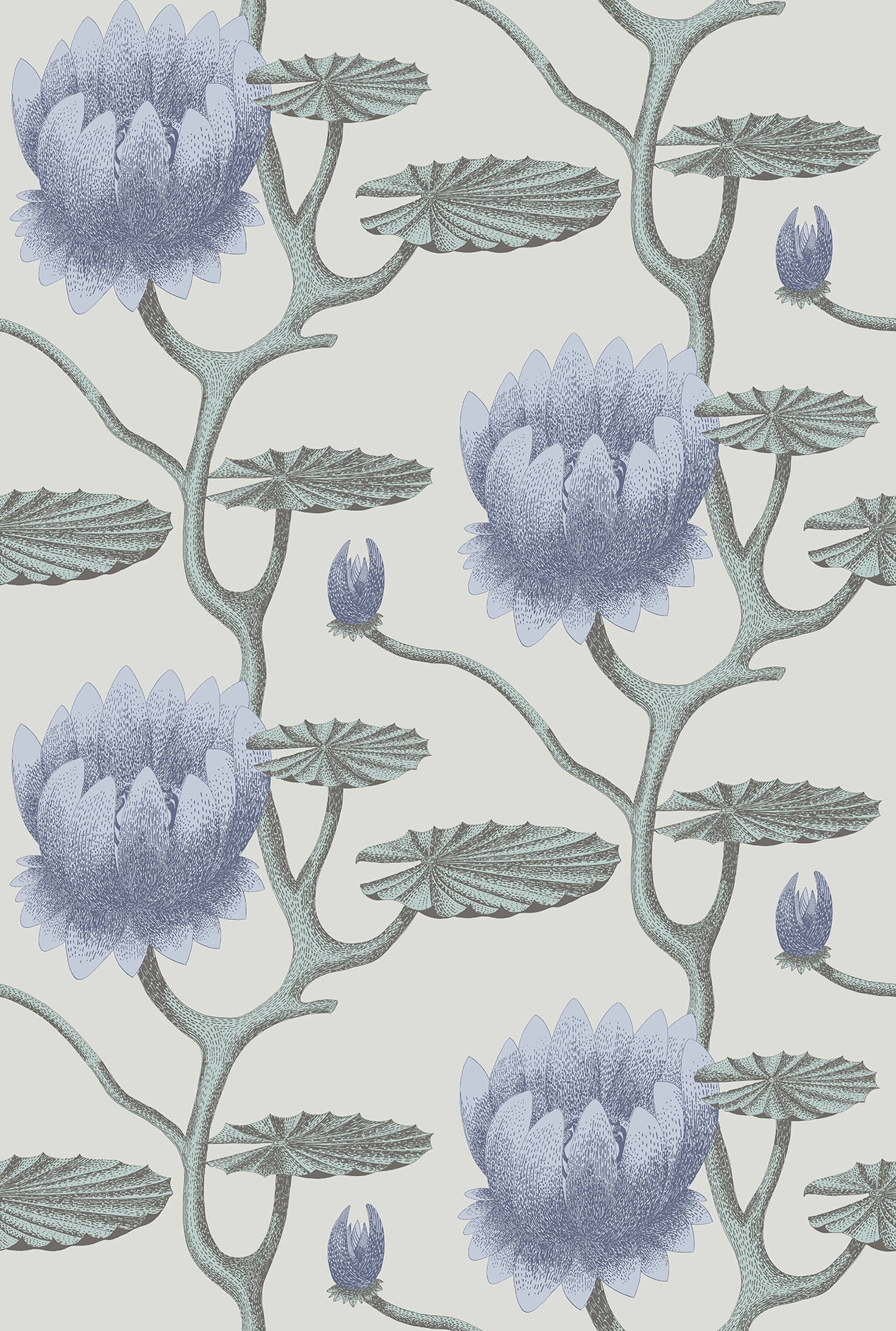 Hyacinth Blue & Seafoam on Stone