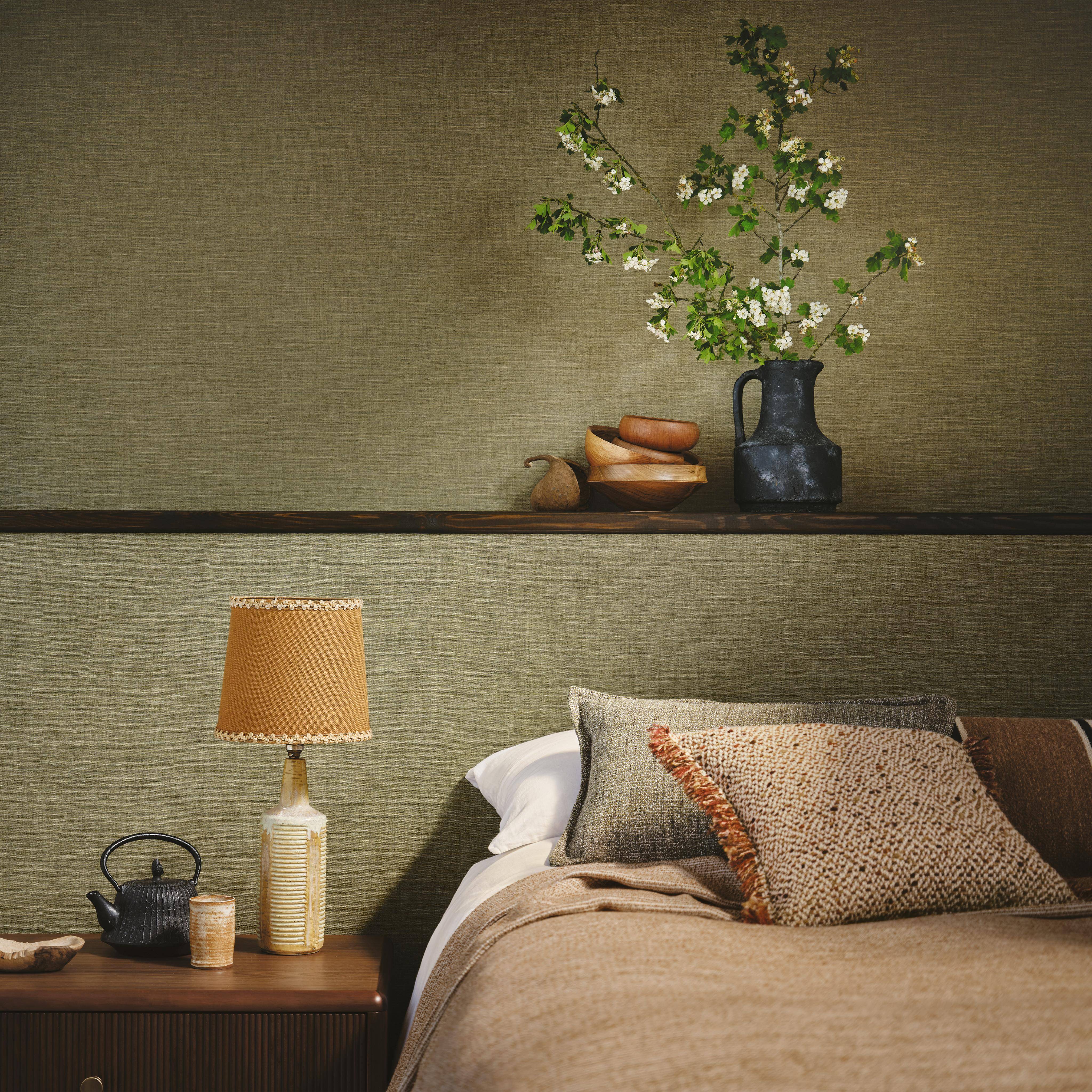 Romo Nysa Linen – Vinyltapete mit Leinenoptik