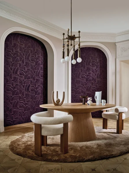 Casamance Arcane - Textiltapete aus Samt mit Struktur