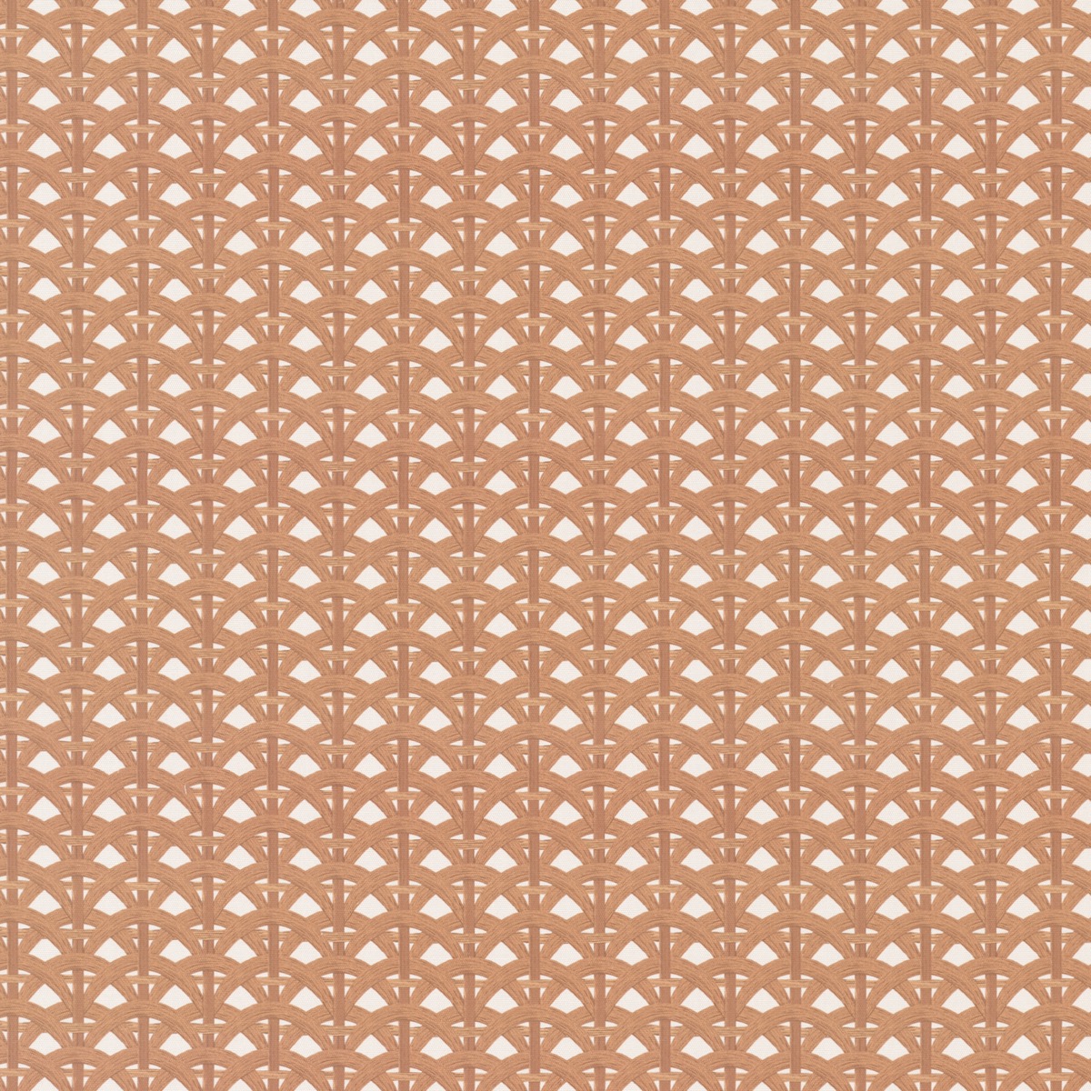 Nobilis Panier - bedruckter Baumwollstoff mit Korbgeflecht