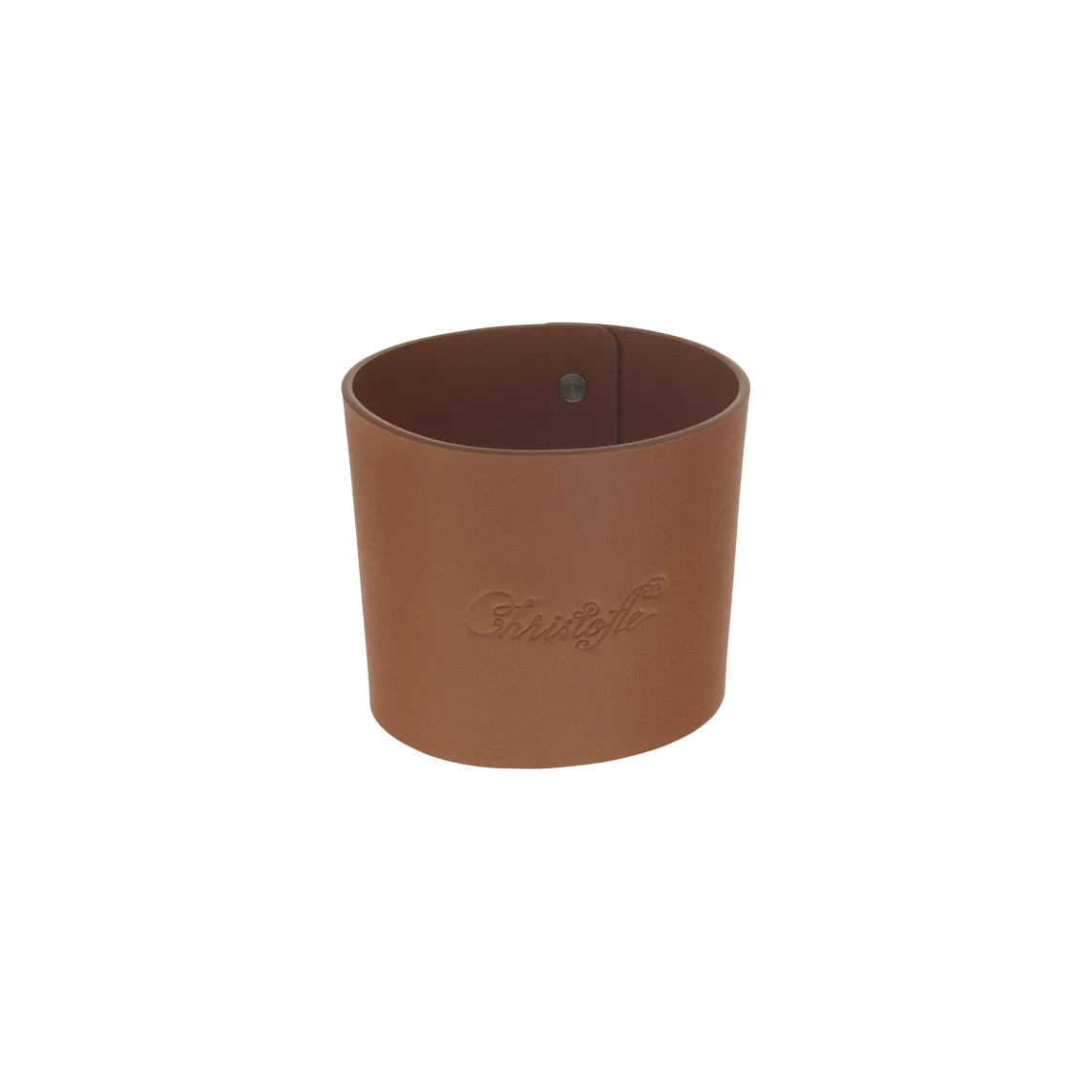 Christofle Ledermanschette Cognac