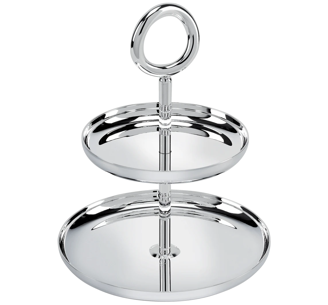 Christofle Vertigo 2-er Etagere versilbert