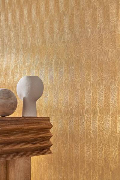 Casamance Keramos -Tapete mit Goldprägung