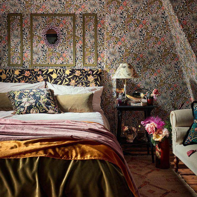 Morris & Co Fruit Twilight Velvet