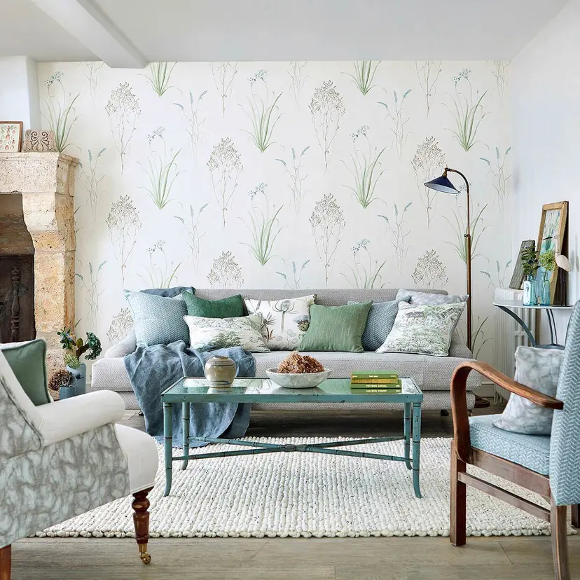 Sanderson Farne Grasses Wallpaper