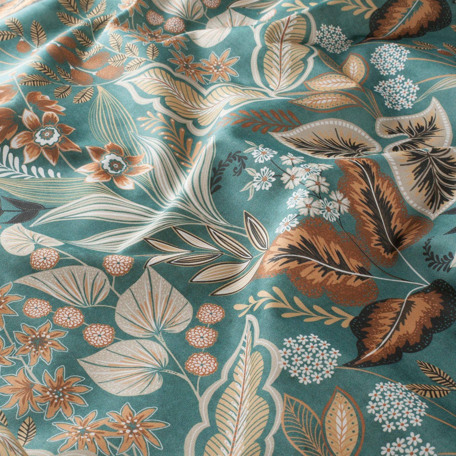 JAB Wildflower – Dekorstoff Satin mit Blumenmuster