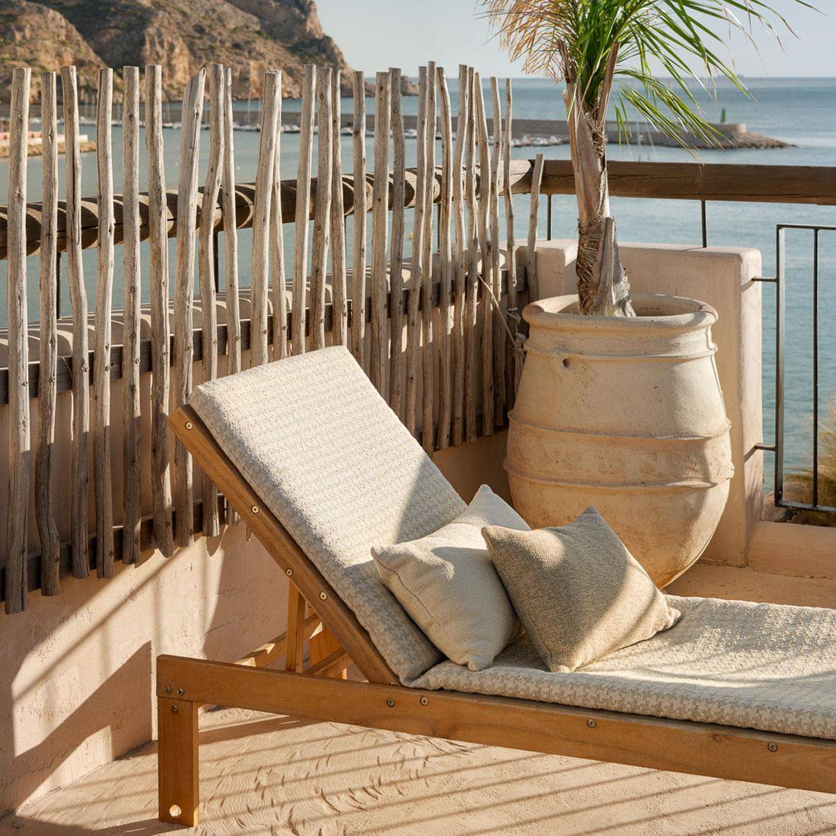 Alhambra Costa - Outdoor Stoff mit Hahnentrittmuster