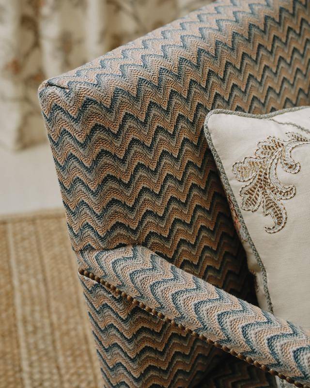 Colefax and Fowler Zita | Dekostoff im Zickzack-Muster