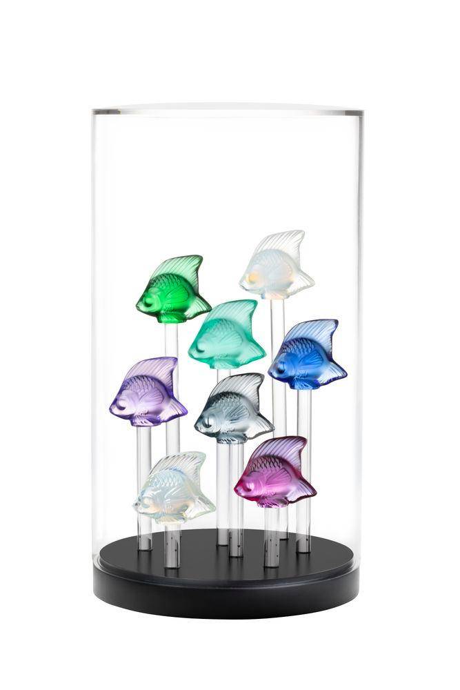 Lalique Fish Tank 8-Sculptures