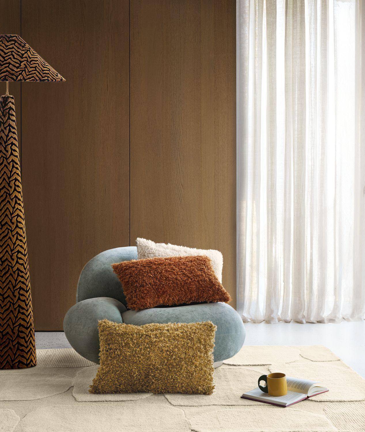 Casamance Sami Ecru 40x60 cm - Kissenbezug aus Kunstfell