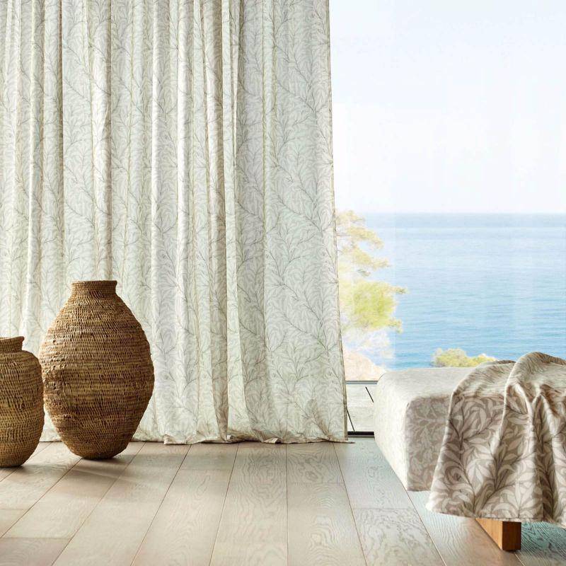 Morris & Co Pure Willow Boughs Sheer Wide Width 