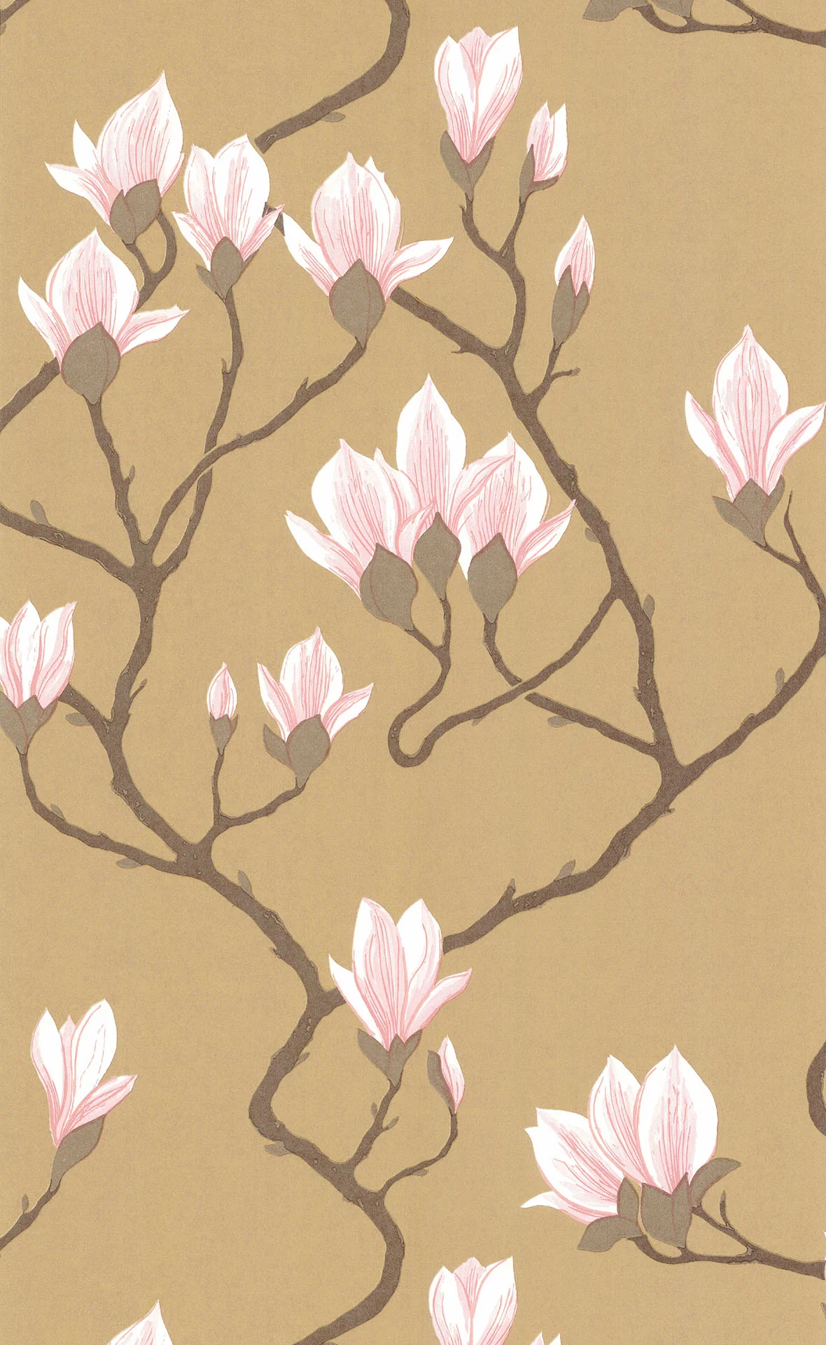 Blush Pink on Metallic Bronze
