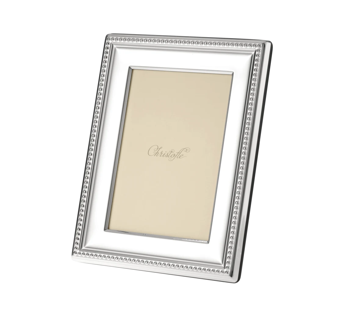 Christofle Perles Silver-Plated Bilderrahmen 9x13