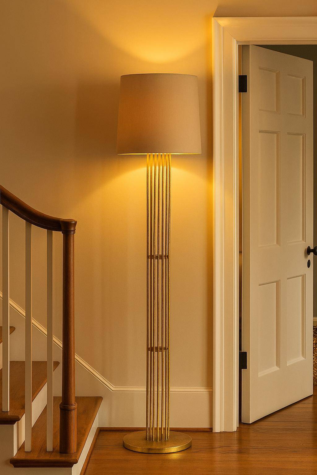 Porta Romana Flynn Caged Floor Lamp
