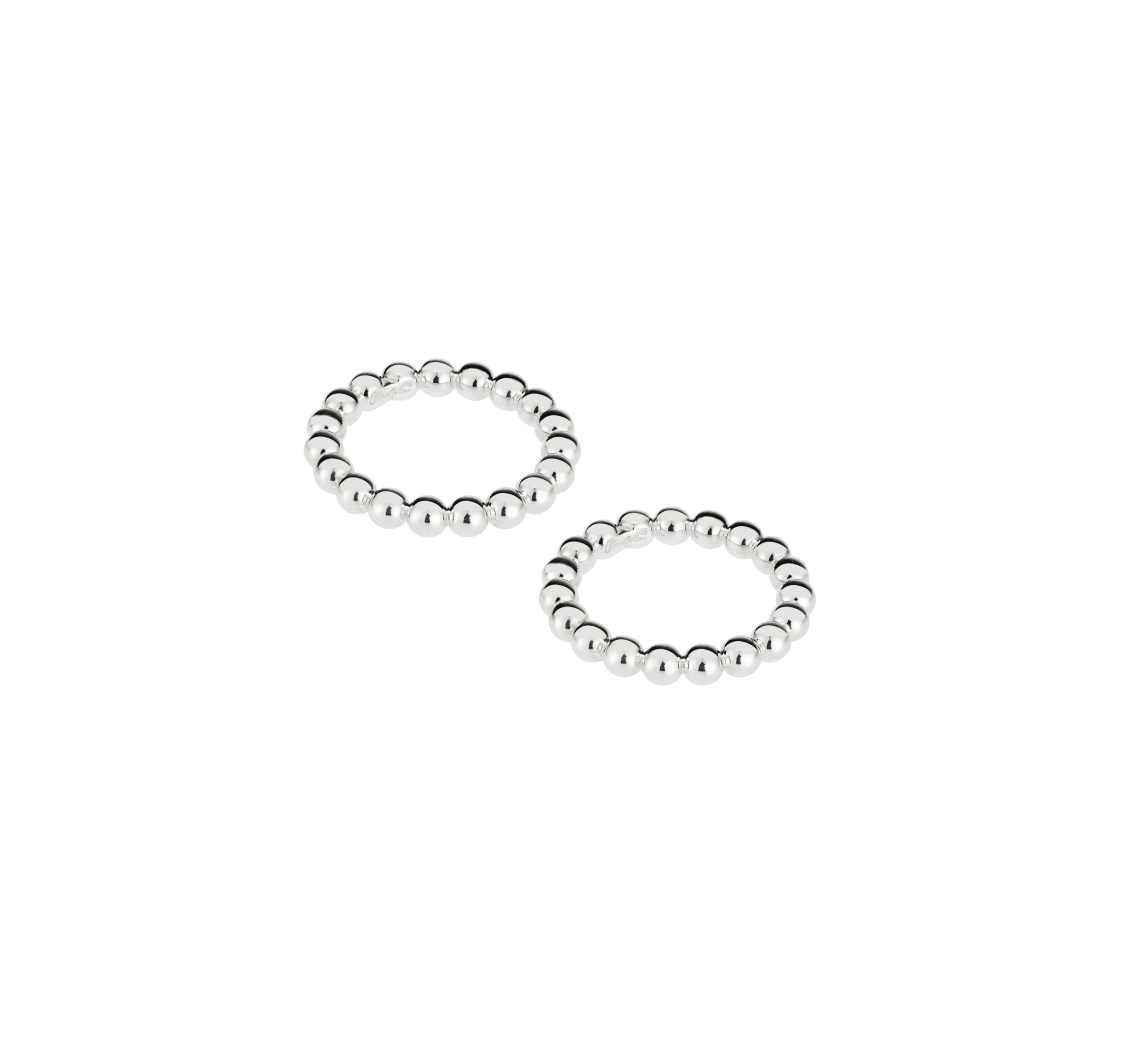 Christofle Perles Serviettenring 2-er Set versilbert Christofle Perles Serviettenring 2-er Set versilbert