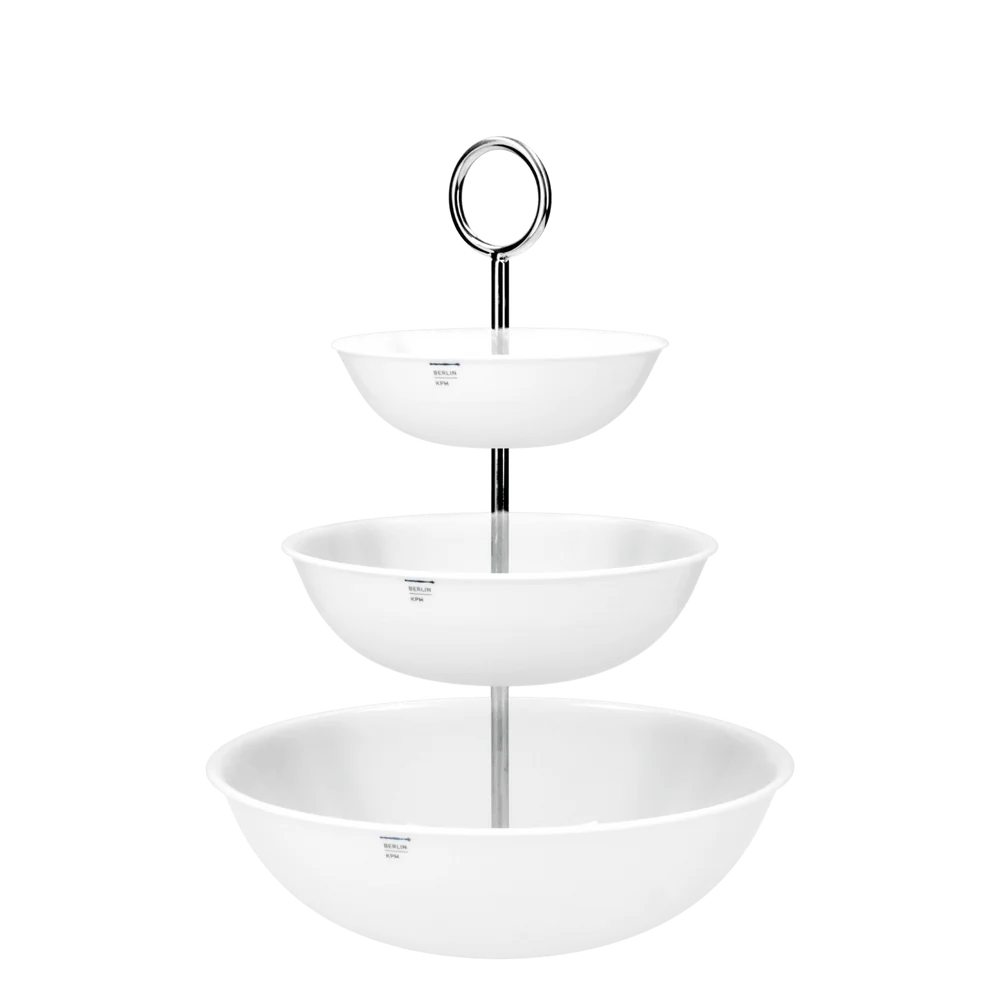 KPM Berlin LAB Schalen-Etagere aus Porzellan, 3-teilig