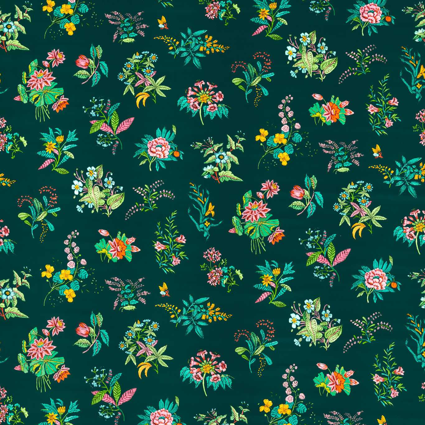 Harlequin Woodland Floral Velvet