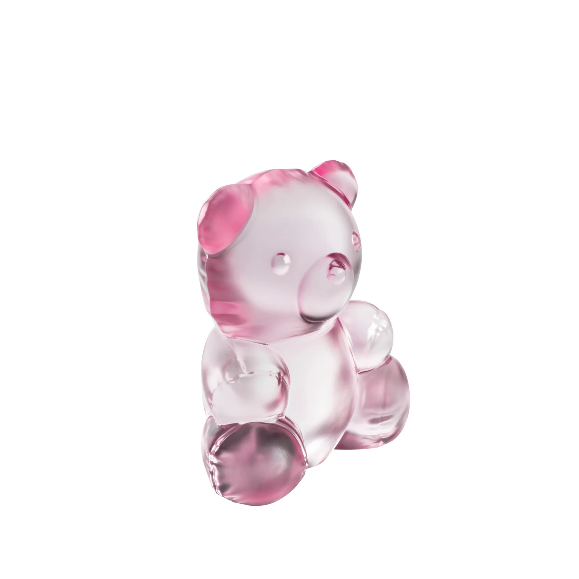 Lalique Teddy Air Large Pink Luser - große Kristallskulptur