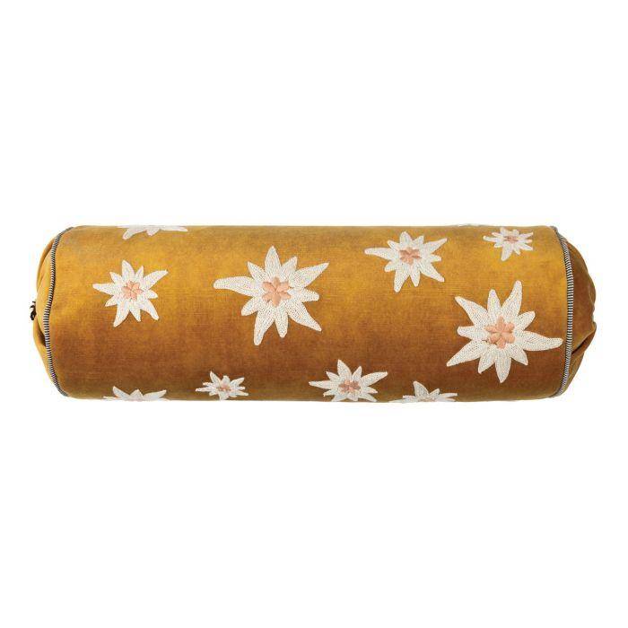 Casamance Ness Jaune Or 50x16 cm - Zylinder Kissenbezug