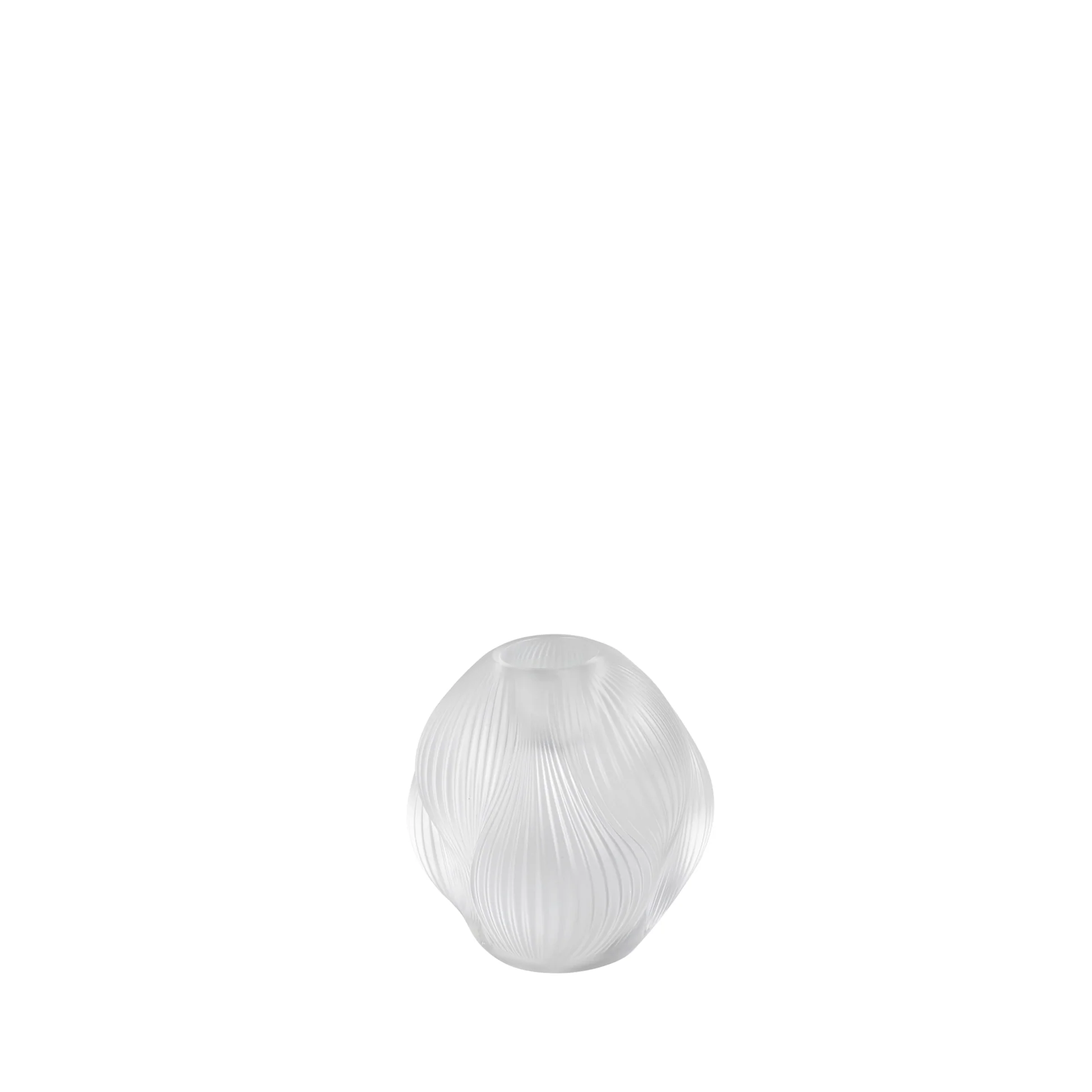 Lalique Alizé Kerzenhalter aus klarem Kristallglas