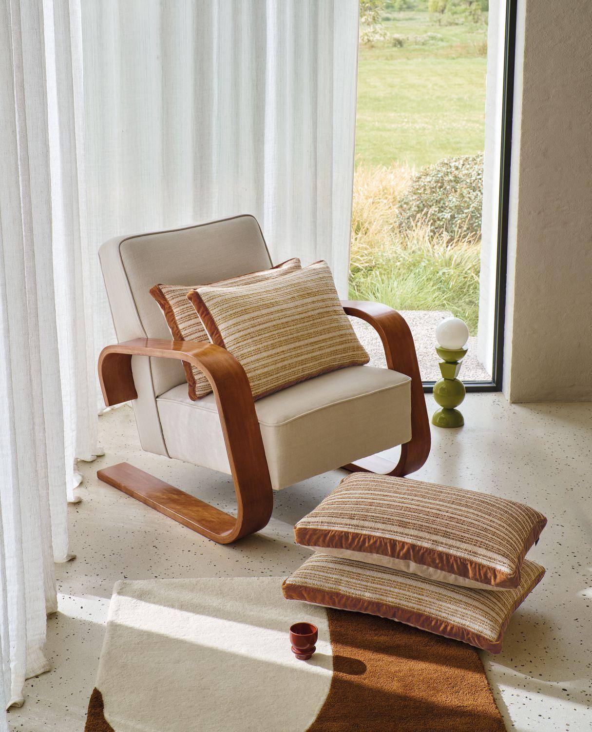 Casamance Haute Lice Ocre 40x60 cm - Leinen Kissenhülle